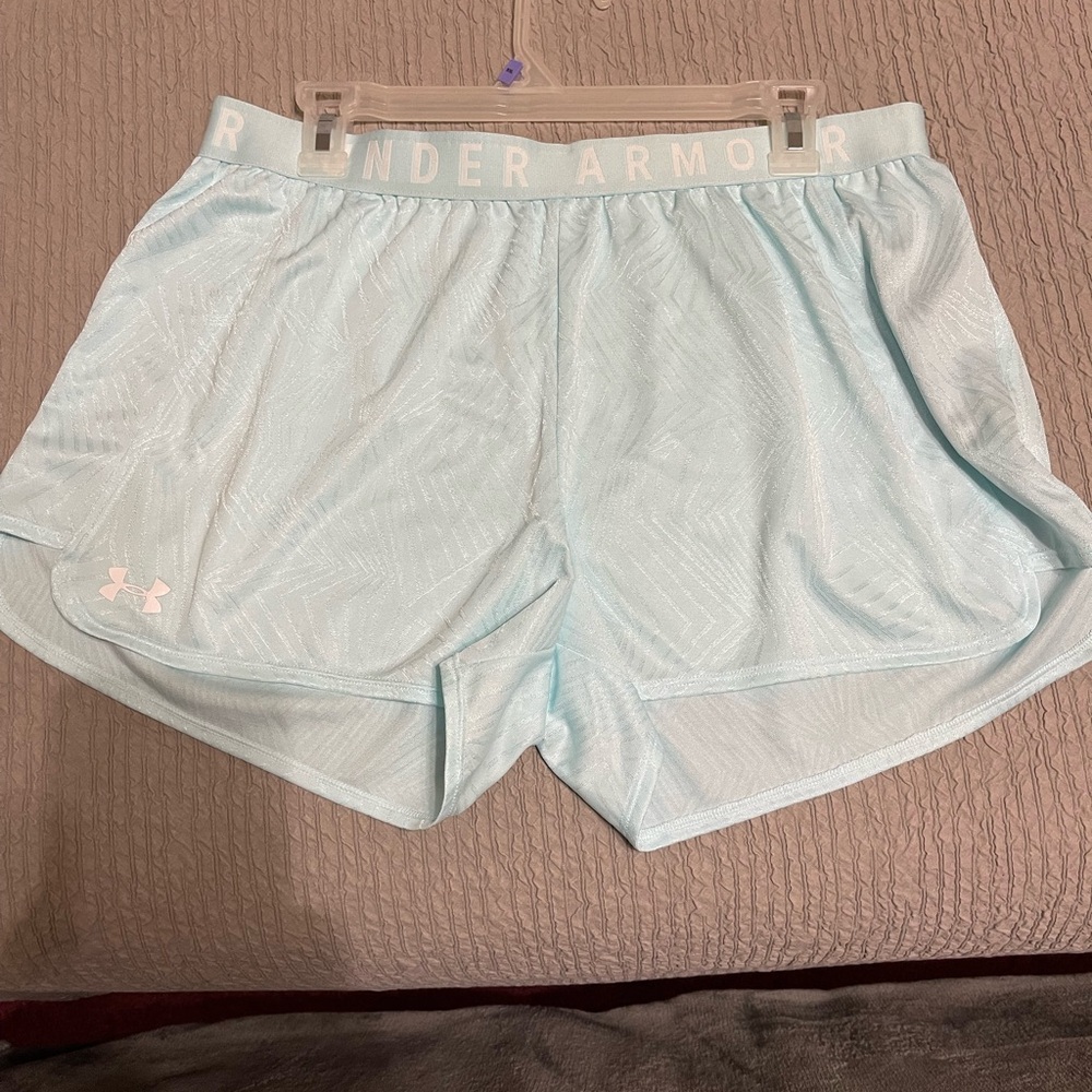 Under Armour Women's Sky Blue Athletic Shorts